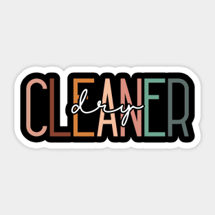 Dry Cleaner Job Title Laundry Service Profession Sticker